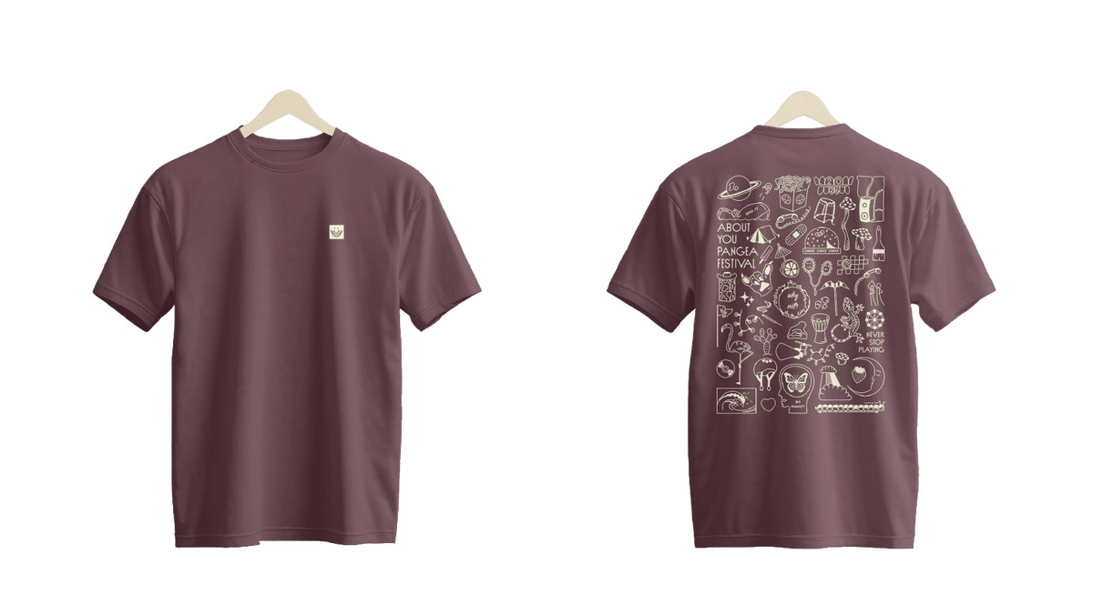Pangea Festival Merch T-Shirt 2026 - Merch by Gib Rillé