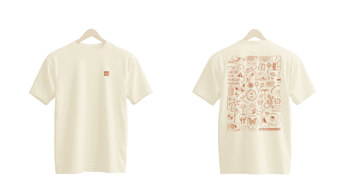 Pangea Festival Merch T-Shirt 2026 - Merch by Gib Rillé