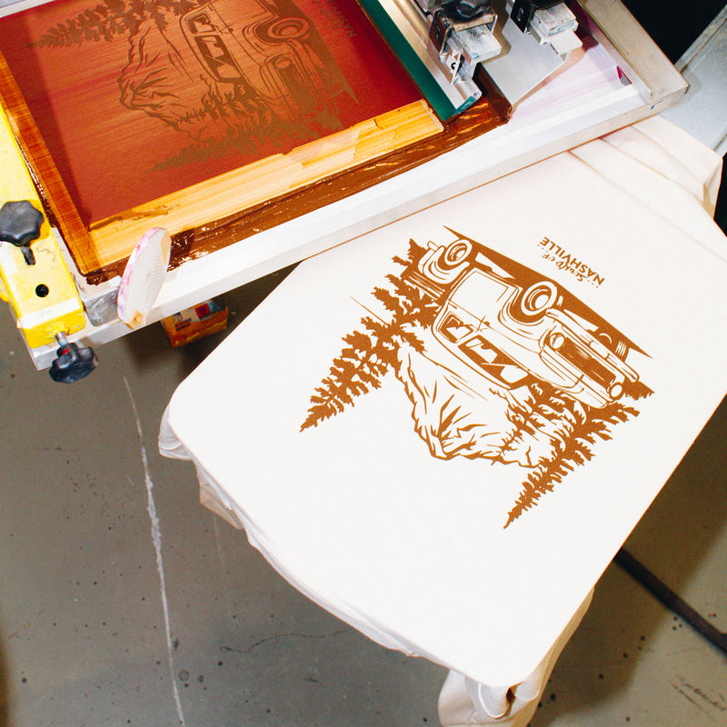 Screenprinting Longsleeve beige